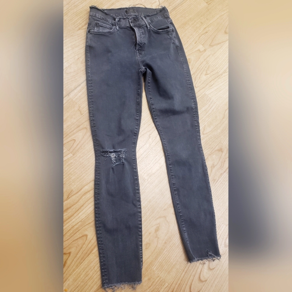 MOTHER grey size 25 jeans, 27" inseam